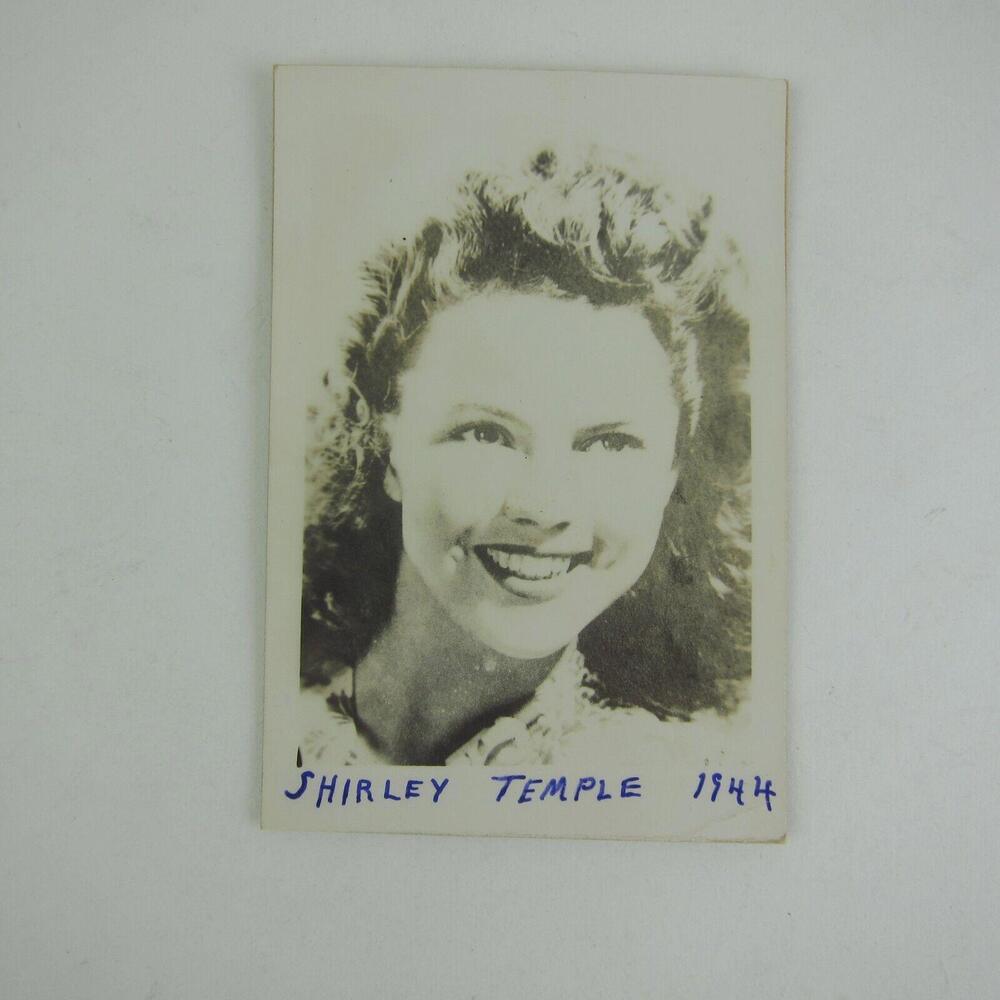 Shirley Temple Photograph Hollywood Actress Headshot Portrait Vintage 1944